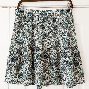 J. Crew Floral Patterned Skirt Size Small EUC